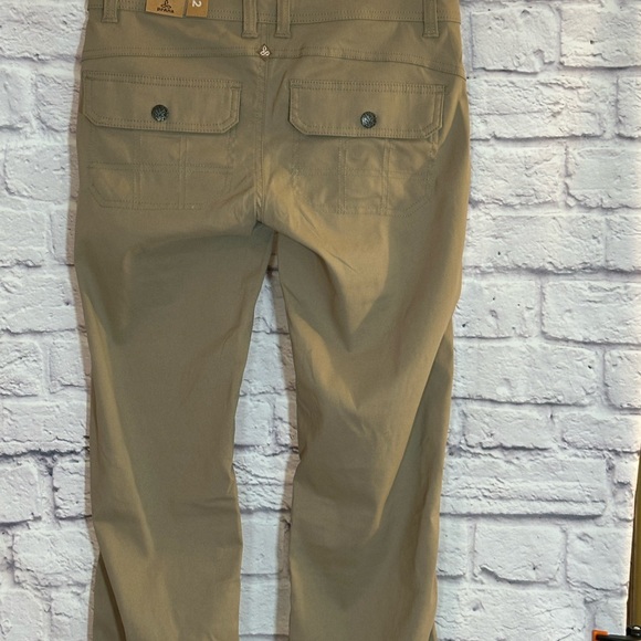 Prana Women's Halle Boot Cut Pants in Tan Tall 36’ Inseam - Picture 2 of 7